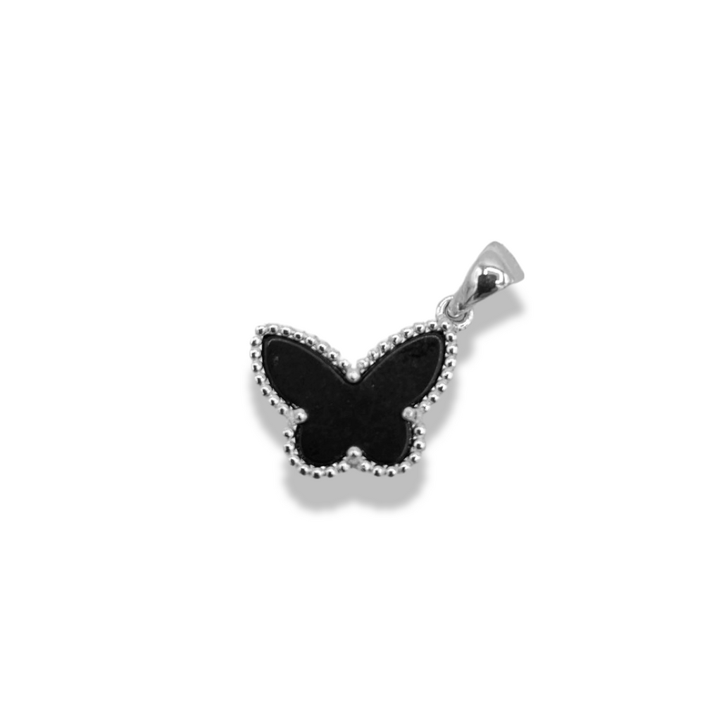 Onyx Butterfly Pendant