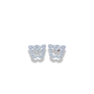 Iced Out Butterfly Earrings