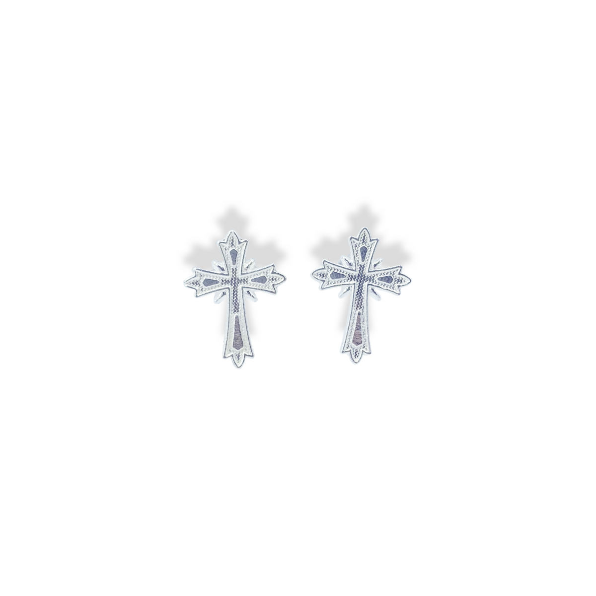 Sterling Cross Earrings – Playwrldwide.com